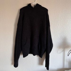 SKIMS COZY KNIT HOODIE ONYX BLACK NEW WITH TAGS M/L